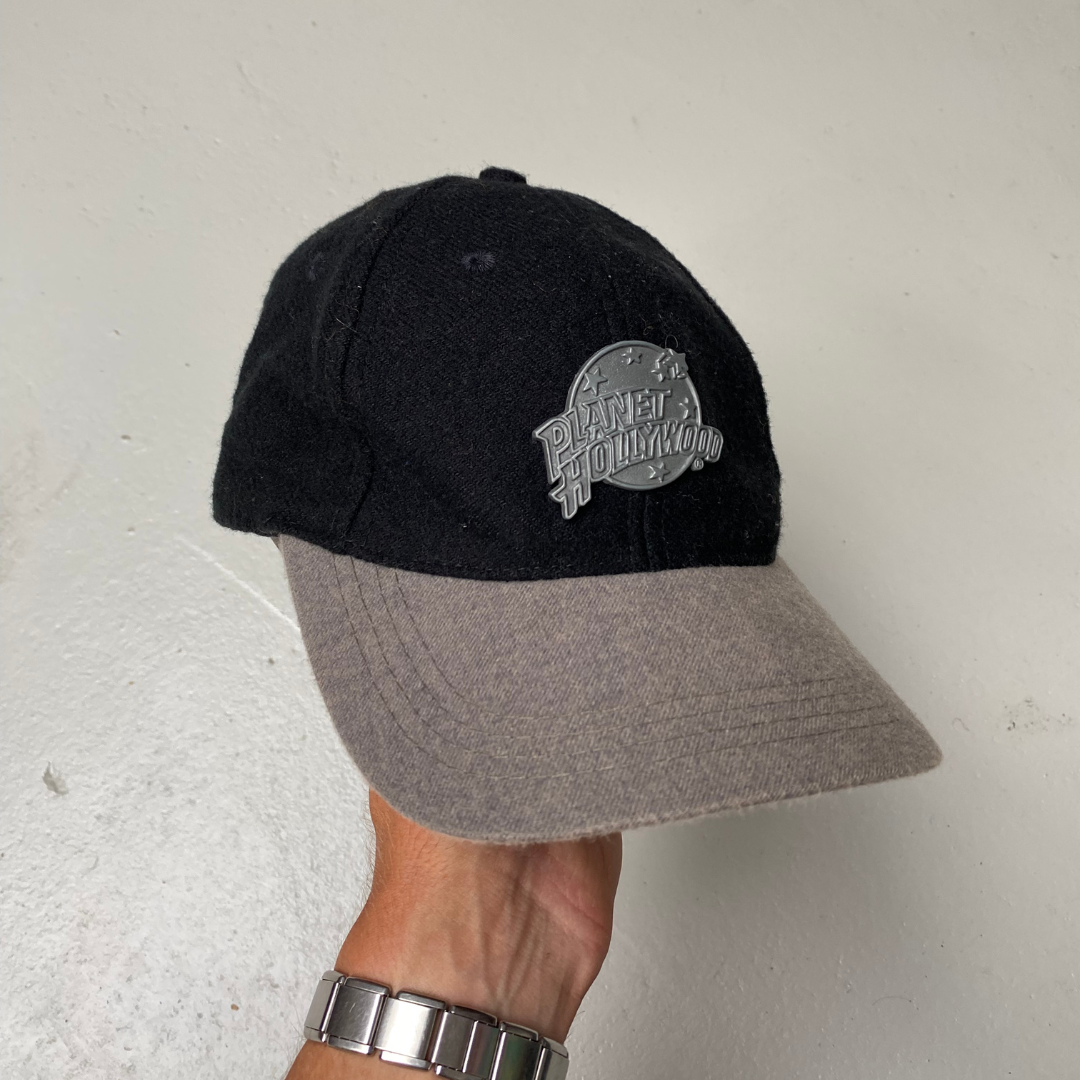 VINTAGE CAP PLANET HOLLYWOOD BLACK