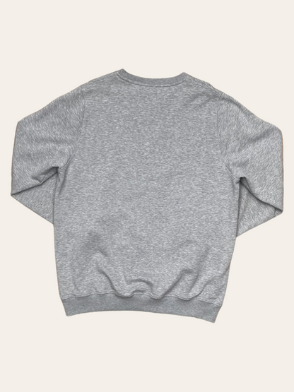 VINTAGE UPCYCLED CREWNECK ADIDAS GREY AND WHITE - L